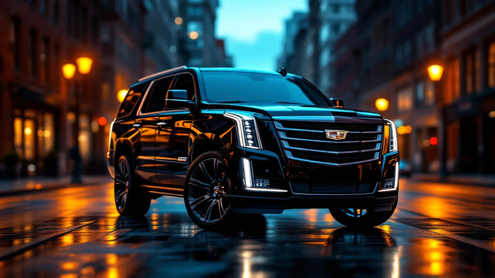 Cadillac Escalade — a Full-size luxury SUV in the Ricono Transport fleet, up to 6 passengers, used for Nashville International (BNA) airport transfers, weddings, and nights out across Middle Tennessee